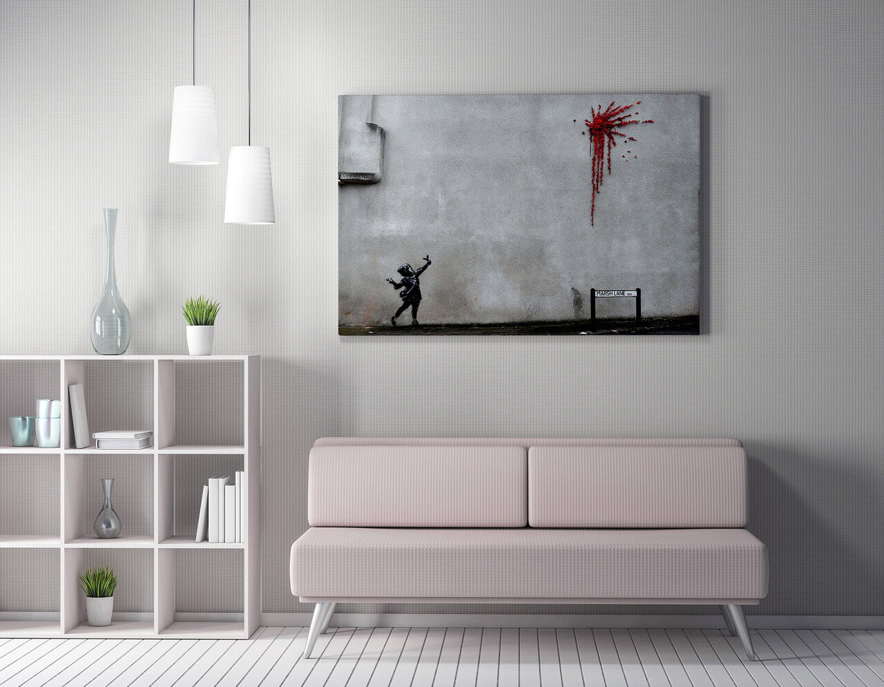 Tablou decorativ, WY28 (50 x 70), Canvas imprimat, Multicolor - imagine 5